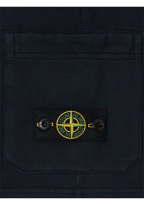 Bermuda bambino nero in cotone Stone Island | K1S166200006/MANERO